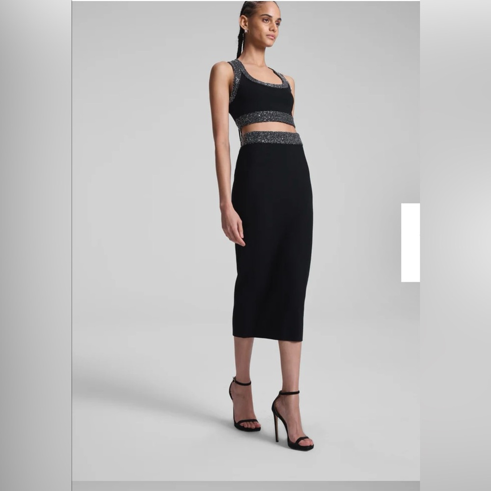 A.L.C. Jane Sequin Embellished Knit Midi Skirt $295